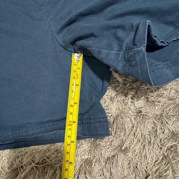 Magellan Shorts Women’s 18 Blue Solid Chino Pockets Stretch Cotton Outdoor - Picture 5 of 6